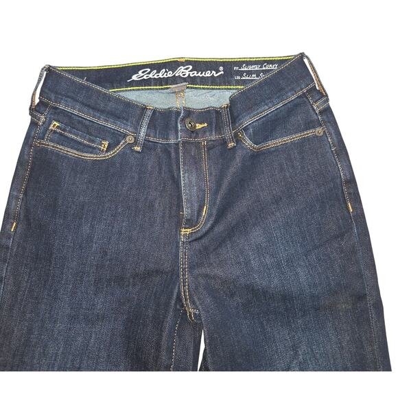 Eddie Bauer Slightly Curvy Slim Straight Jeans Woman's Size 2 - Picture 2 of 7